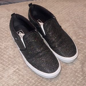SLIP ON GLITTER VANS